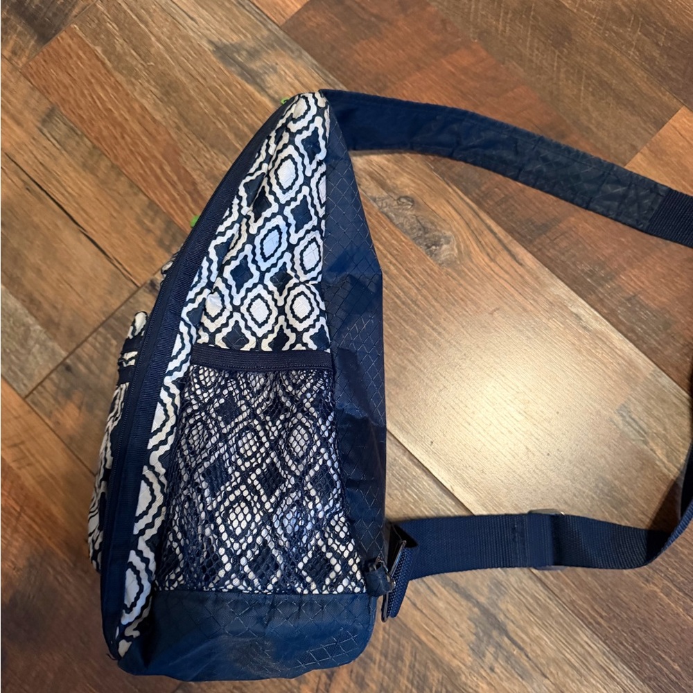 Thirty-One Sling Back Bag in Navy Perfect Pendant Pattern Backpack
Crossbody - Picture 4 of 6